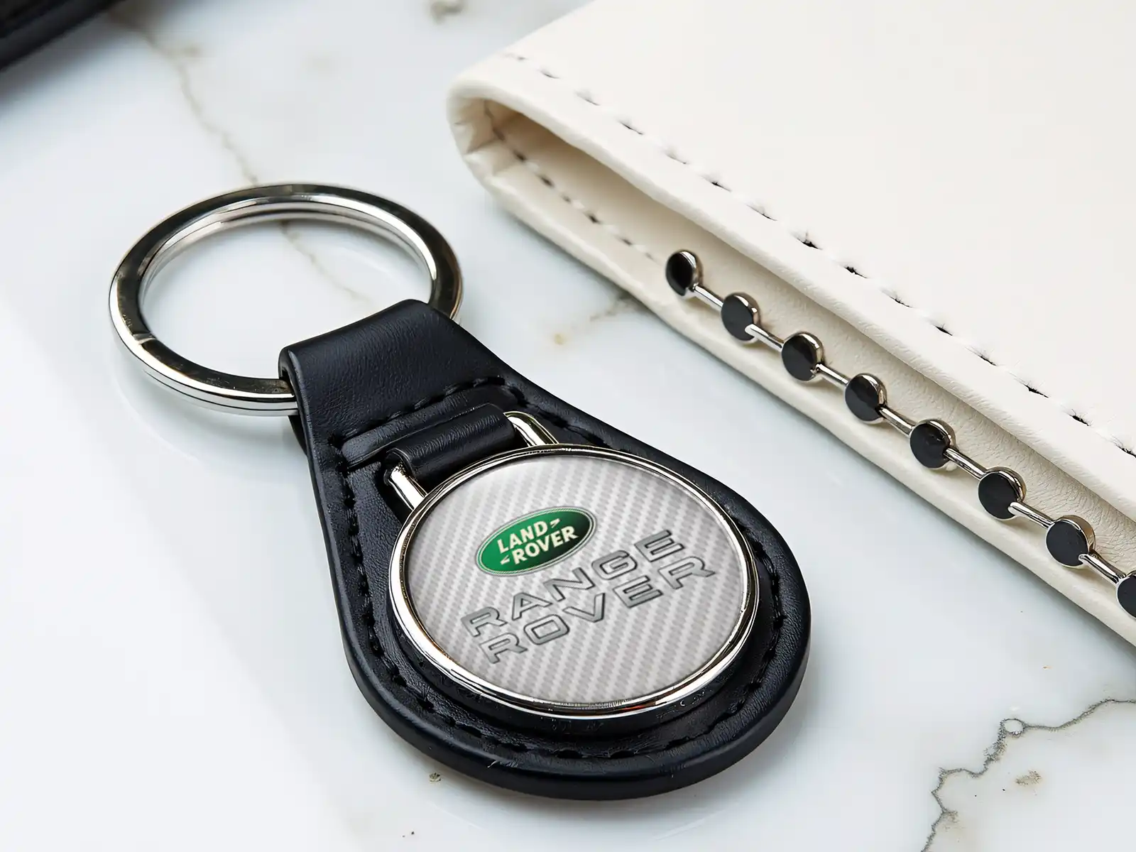Land Rover Porta Chiavi Designer In Pelle Qualità Alta X Premium